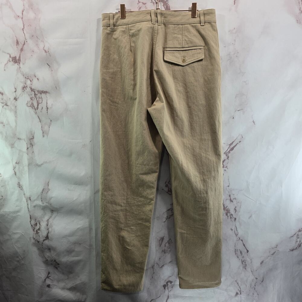 COS Pants Womens 4 6 36 Slacks Beige Trouser High Rise Straight Chino